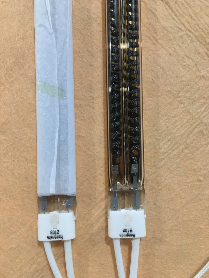 Orta dalga ısı lambaları 500mm 700w kızılötesi karbon ısıtma lambası